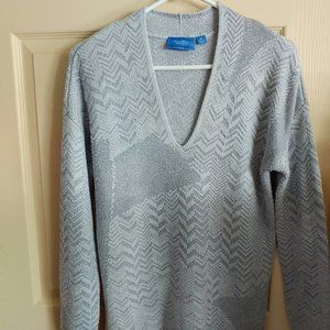 Blue/Grey Silver Sparkly Sweater